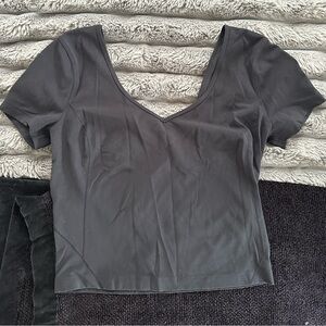 Lululemon Black Align V-Neck Top